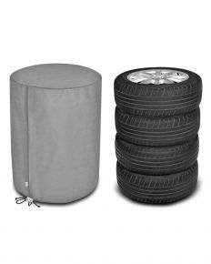 Custodia protettiva per riporre 4 ruote auto 4wheels, 80 x 90 cm, grigia