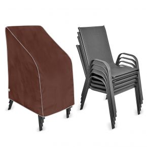 Copertura per sedie da giardino, marrone (70 x 95 x 58 cm)