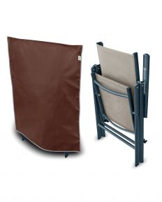 Copertura per sedia pieghevole da giardino, marrone (73 x 90 cm)