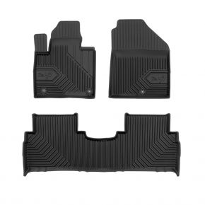 3D Tappetini in gomma No.77 per KIA SORENTO III, 1a e 2a fila 2015-2020 (3 pz)