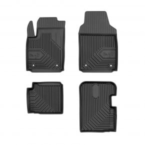 3D Tappetini in gomma No.77 per Fiat 500 hatchback, hybrid dal 2020 (4 pz)