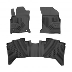 3D Tappetini in gomma No.77 per Toyota Hilux VIII pickup, Active 2015-2026 (3 pz)