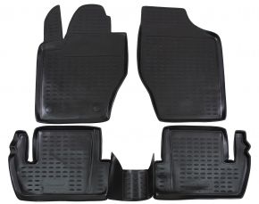 Tappeti in gomma PEUGEOT 307 2001-2008  4 pz