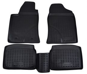 Tappeti in gomma TOYOTA Avensis  2003-2009  4 pz