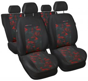 Copri sedili universali Elegance rosso