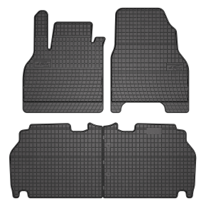 Tappeti in gomma auto per Renault Kangoo II combivan, 1ª e 2ª fila 4 pz 2007-2021