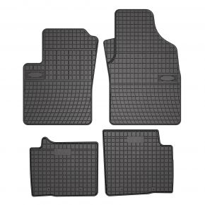 Tappeti in gomma auto per Fiat 500 hatchback, hybrid 4 pz dal 2020