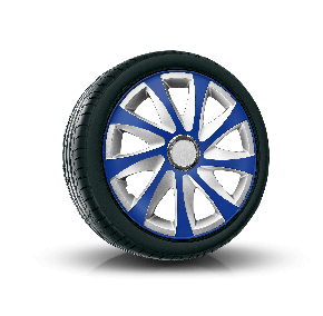 Copricerchi per PEUGEOT 14", DRIFT EXTRA blu-argento  4pz