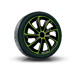 Copricerchi PER VOLVO 16", STIG EXTRA VERDE-NERO 4 pz