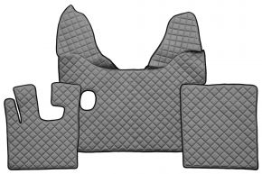Tappetini in ecopelle Q per DAF XF 105 (01.2006-12.2013) - manuale - Grigio