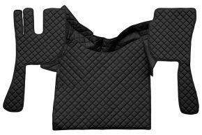 Tappetini in ecopelle Q per VOLVO FH 3 (01.2009-12.2012) - automatico/manuale - Nero