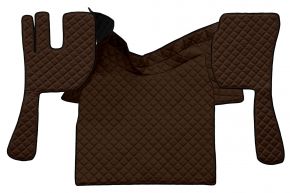 Tappetini in ecopelle Q per VOLVO FH 3 (01.2009-12.2012) - automatico/manuale - Marrone