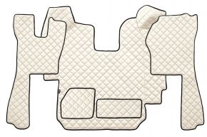 Tappetini in ecopelle Q per SCANIA R (01.2005-12.2010) - automatico - Beige chiaro