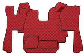 Tappetini in ecopelle Q per SCANIA R (01.2005-12.2010) - automatico - Rosso