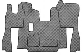 Tappetini in ecopelle Q per SCANIA R (01.2011-12.2016) - manuale - sedili normali (non RECARO) - Grigio