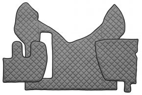 Tappetini in ecopelle Q per RENAULT PREMIUM II (01.2005-12.2013) - Grigio