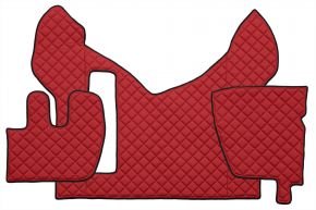 Tappetini in ecopelle Q per RENAULT PREMIUM II (01.2005-12.2013) - Rosso