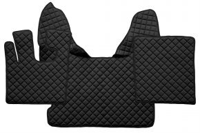Tappetini in ecopelle Q per DAF XF 105 (01.2006-12.2013) - automatico - Nero