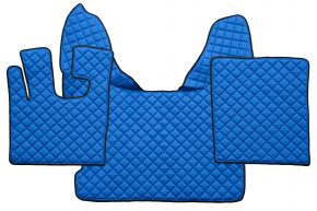 Tappetini in ecopelle Q per DAF XF 105 (01.2006-12.2013) - automatico - Blu