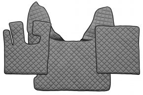 Tappetini in ecopelle Q per DAF XF 105 (01.2006-12.2013) - automatico - Grigio