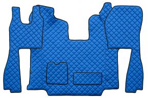 Tappetini in ecopelle Q per SCANIA R (01.2011-12.2016) - automatico - sedili normali (non RECARO) - Blu