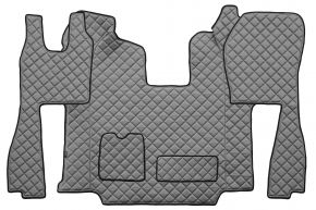 Tappetini in ecopelle Q per SCANIA R (01.2011-12.2016) - automatico - sedili normali (non RECARO) - Grigio