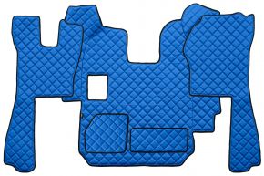 Tappetini in ecopelle Q per SCANIA R (01.2005-12.2010) - manuale - Blu