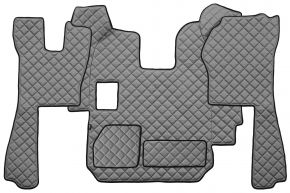 Tappetini in ecopelle Q per SCANIA R (01.2005-12.2010) - manuale - Grigio