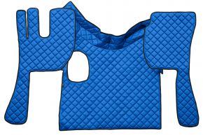 Tappetini in ecopelle Q per VOLVO FH 3 (01.2009-12.2012) - manuale - Blu
