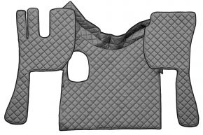 Tappetini in ecopelle Q per VOLVO FH 3 (01.2009-12.2012) - manuale - Grigio