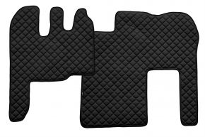 Tappetini in ecopelle Q per RENAULT MAGNUM MILLENIUM (01.2002-12.2007) - Nero