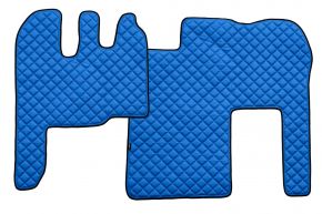 Tappetini in ecopelle Q per RENAULT MAGNUM MILLENIUM (01.2002-12.2007) - Blu