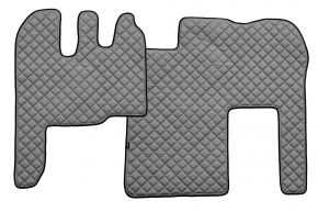 Tappetini in ecopelle Q per RENAULT MAGNUM MILLENIUM (01.2002-12.2007) - Grigio