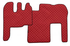 Tappetini in ecopelle Q per RENAULT MAGNUM MILLENIUM (01.2002-12.2007) - Rosso
