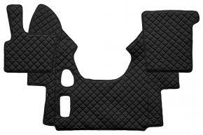 Tappetini in ecopelle Q per DAF XF 95 (01.1997-12.2005) - manuale - Nero