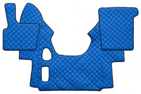 Tappetini in ecopelle Q per DAF XF 95 (01.1997-12.2005) - manuale - Blu