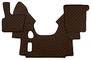 Tappetini in ecopelle Q per DAF XF 95 (01.1997-12.2005) - manuale - Marrone