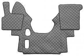 Tappetini in ecopelle Q per DAF XF 95 (01.1997-12.2005) - manuale - Grigio