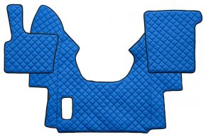 Tappetini in ecopelle Q per DAF XF 95 (01.1997-12.2005) - automatico - Blu