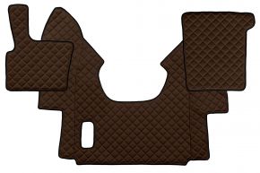 Tappetini in ecopelle Q per DAF XF 95 (01.1997-12.2005) - automatico - Marrone