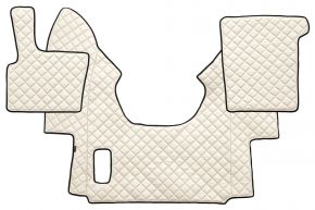 Tappetini in ecopelle Q per DAF XF 95 (01.1997-12.2005) - automatico - Beige chiaro