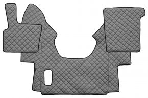 Tappetini in ecopelle Q per DAF XF 95 (01.1997-12.2005) - automatico - Grigio