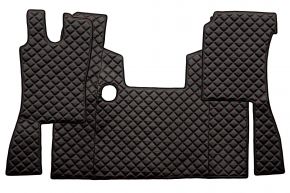 Tappetini in ecopelle Q per SCANIA 4 (01.1995-12.2004) - Nero/rosso