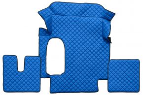 Tappetini in ecopelle Q per MAN TGA (01.2000-12.2010) - Blu