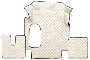 Tappetini in ecopelle Q per MAN TGA (01.2000-12.2010) - Beige chiaro