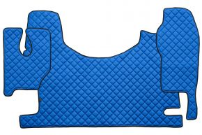 Tappetini in ecopelle Q per MERCEDES ACTROS MP 3 (01.2007-12.2010) - tunnel alto - Blu