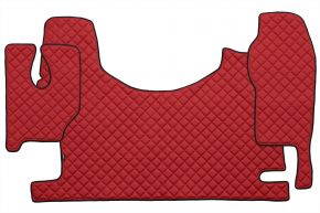 Tappetini in ecopelle Q per MERCEDES ACTROS MP 3 (01.2007-12.2010) - tunnel alto - Rosso