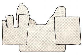 Tappetini in ecopelle Q per DAF XF 106 (01.2014-09.2021) - automatico - Beige chiaro