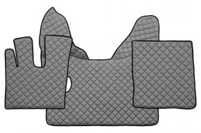 Tappetini in ecopelle Q per DAF XF 106 (01.2014-09.2021) - manuale - Grigio