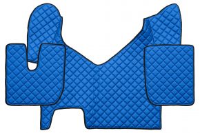 Tappetini in ecopelle Q per IVECO STRALIS HI-WAY (01.2013-12.2016) - automatico - Blu